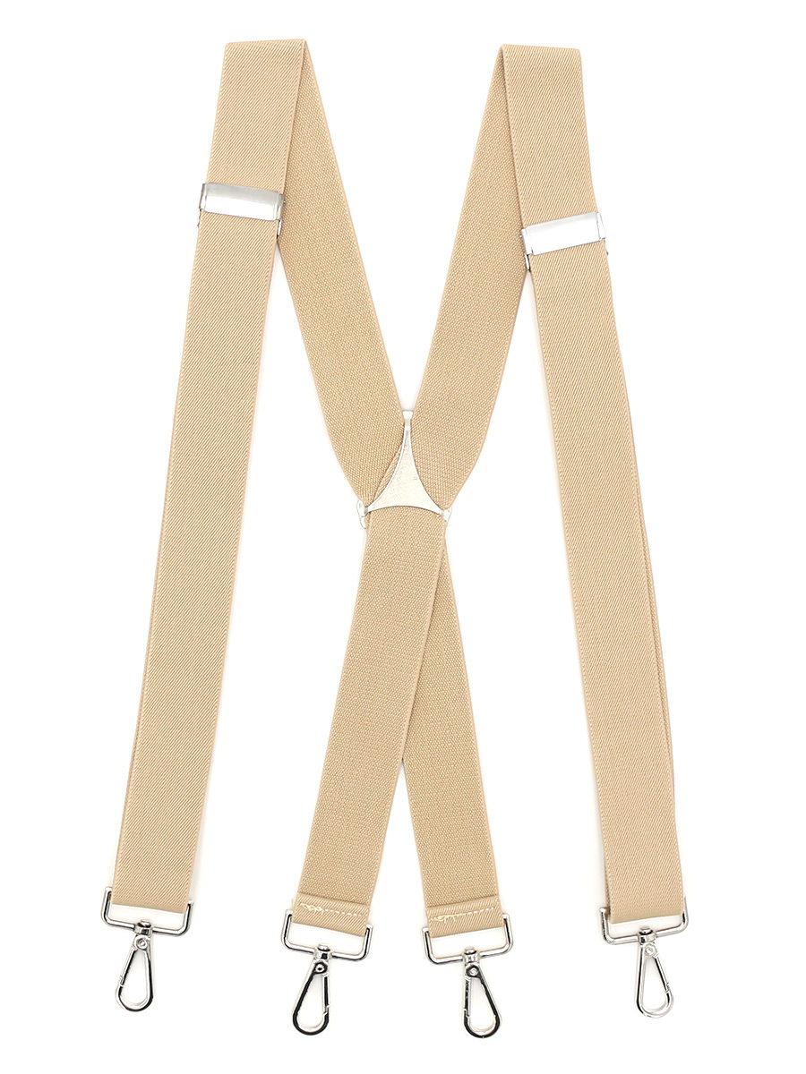 Подтяжки унисекс GENTLETEAM Suspenders-Classic бежевые