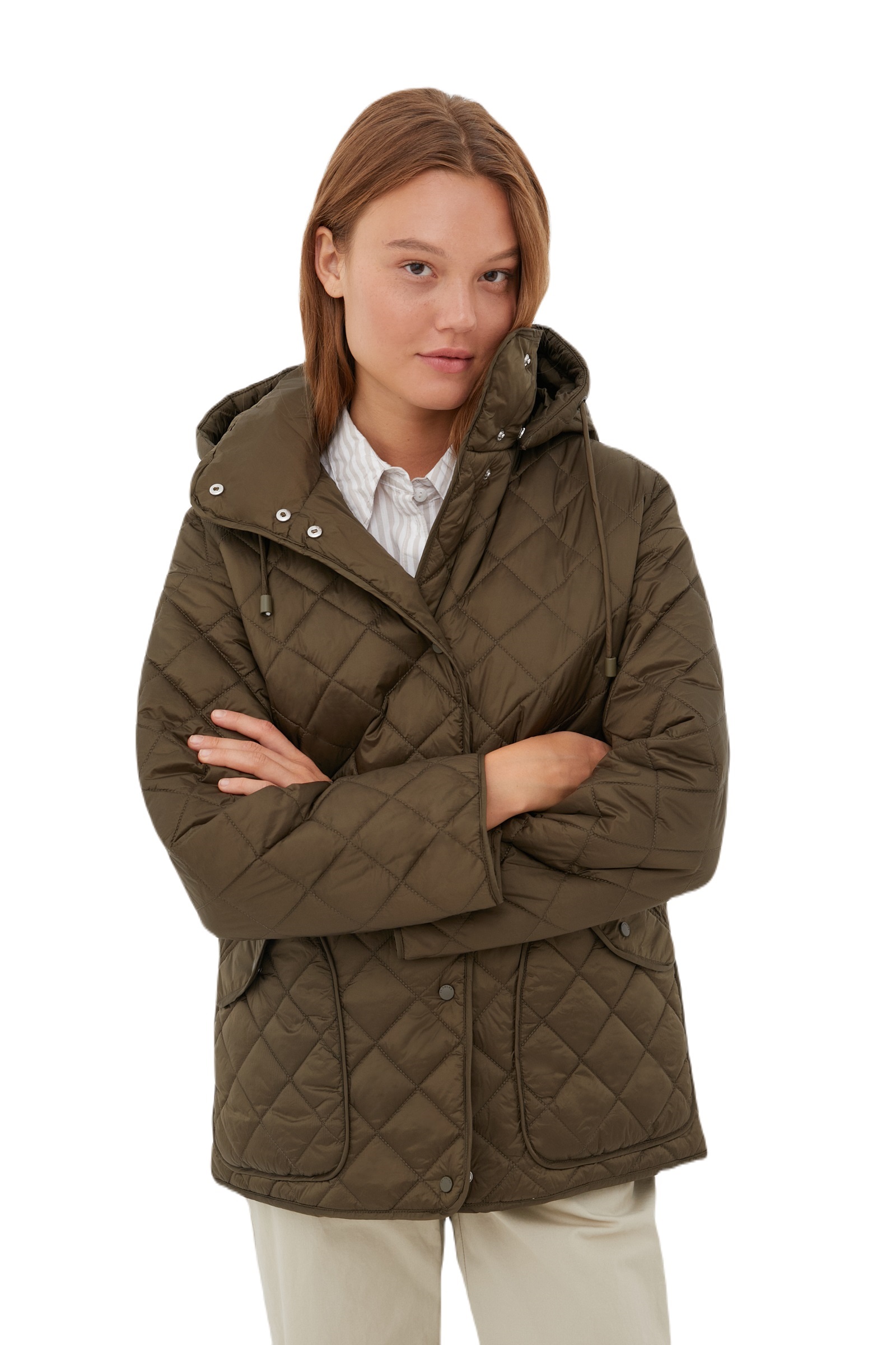 

Куртка женская Finn Flare FAC11097 коричневая XL, FAC11097