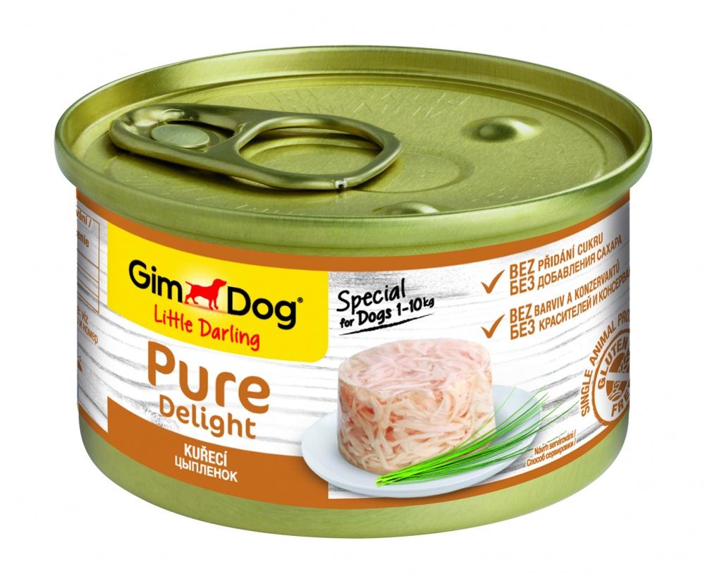 фото Влажный корм для собак gimborn gimdog pure delight цыпленок 85 г