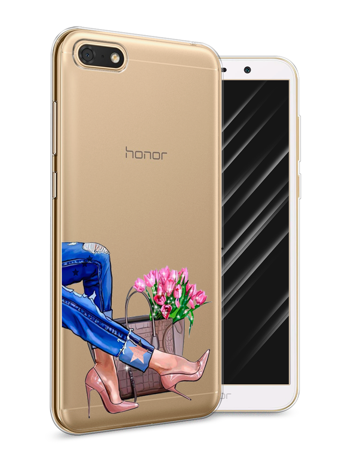 

Чехол Awog на Honor 7A "Каблучки", Голубой;коричневый;розовый, 65250-7