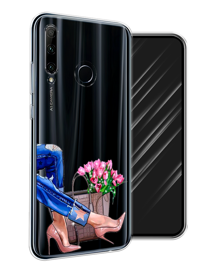 

Чехол Awog на Honor 20 Lite 2019 "Каблучки", Голубой;коричневый;розовый, 68950-7
