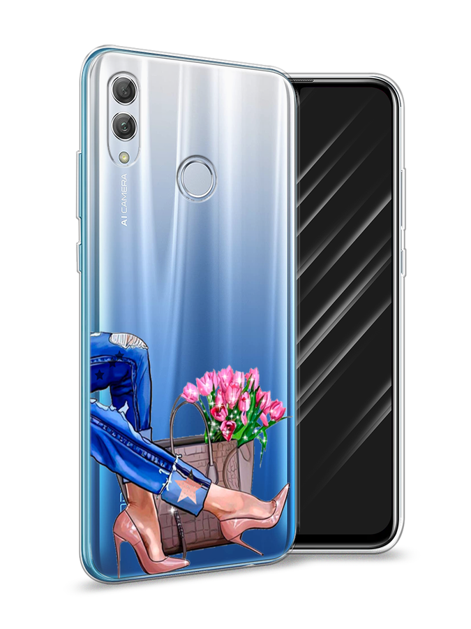 

Чехол Awog на Honor 10 Lite "Каблучки", Голубой;коричневый;розовый, 67550-7