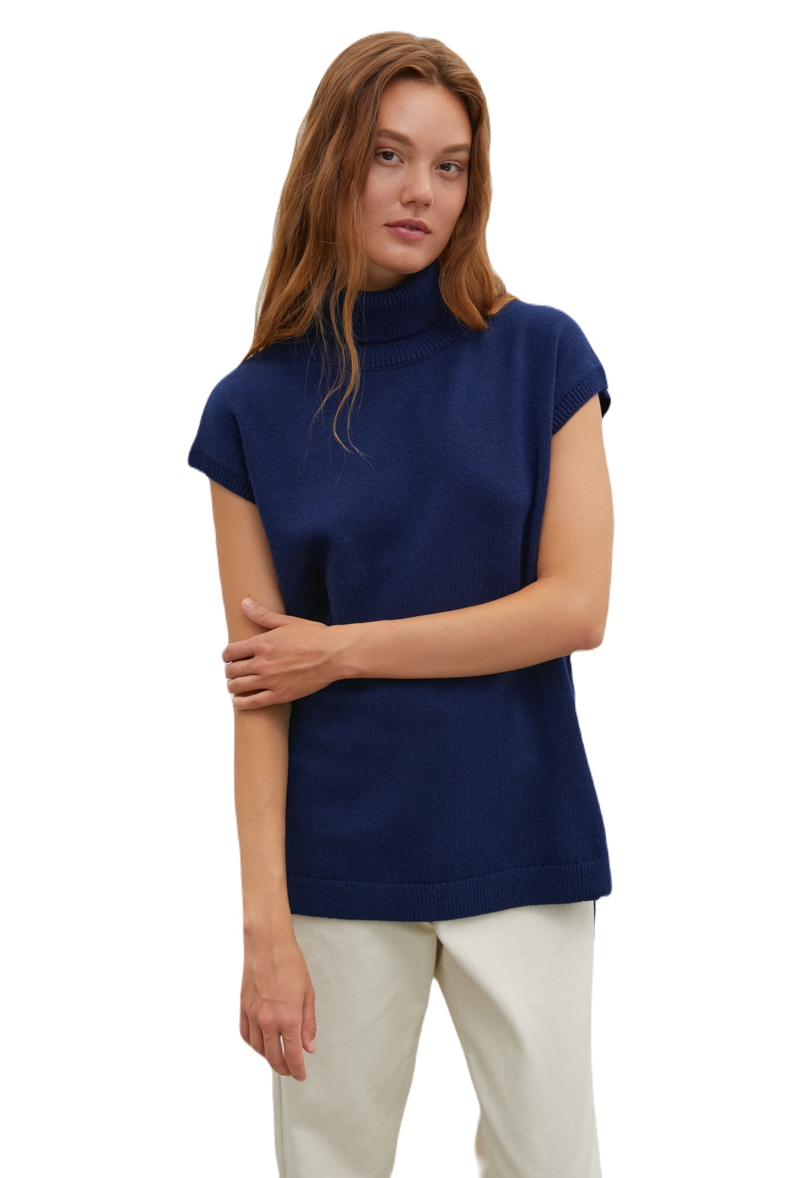 

Жилет женский Finn Flare FAC12135 синий 2XL, FAC12135