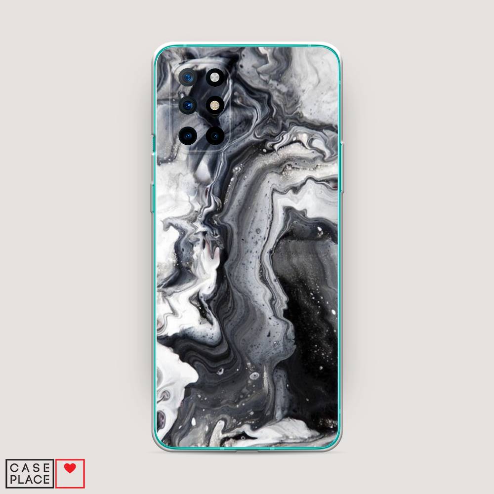 фото Чехол awog "бело-черные сложные полосы" для oneplus 8t