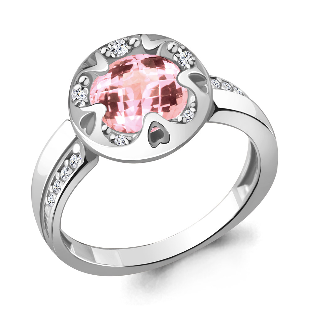 

Кольцо из серебра с морганитом р. 17,5 Aquamarine 6920990А_925_р, 6920990А_925_р