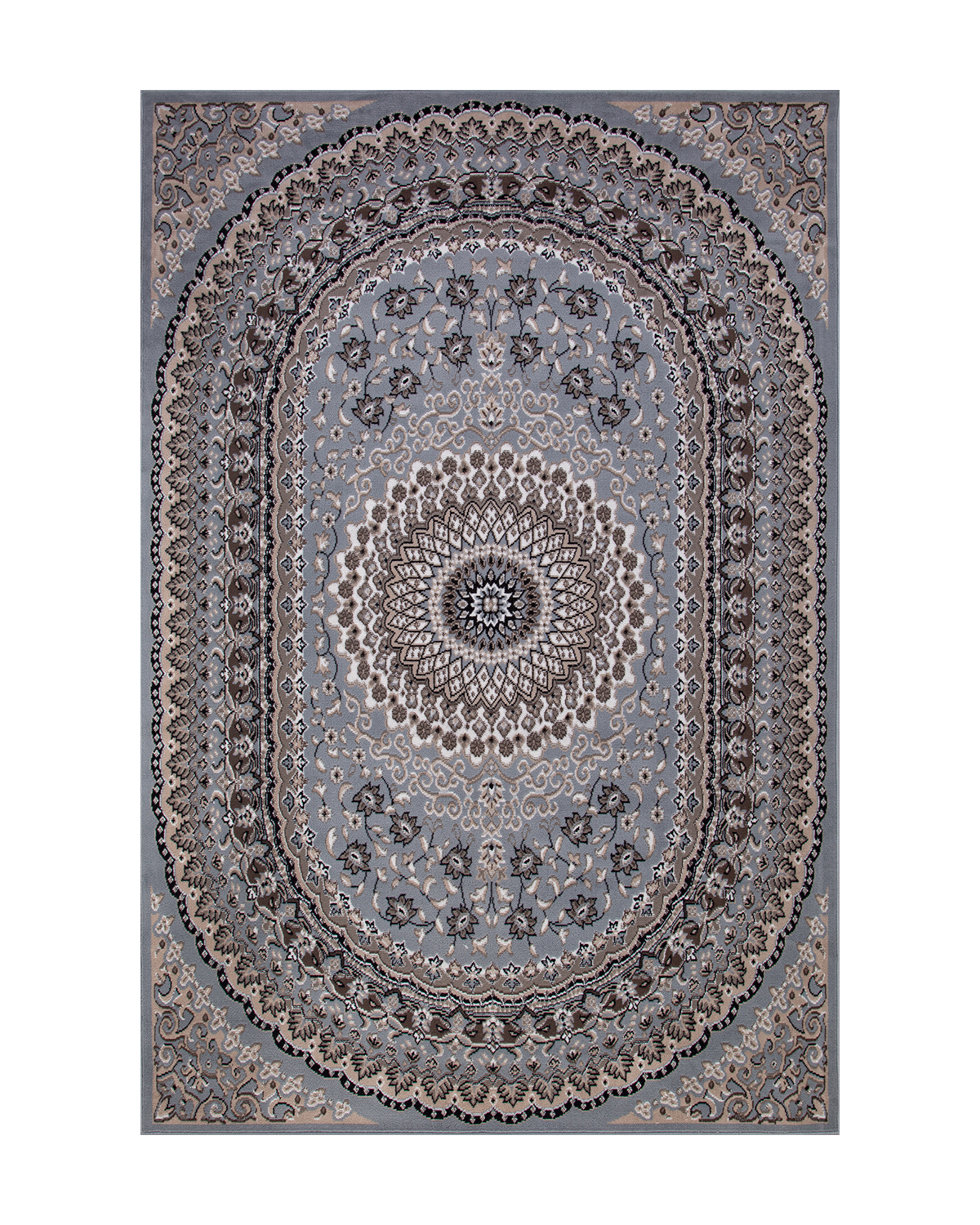 

Ковёр Merinos Sierra 80x150 прямоугольный тёмно-синий, тёмно-коричневый D504