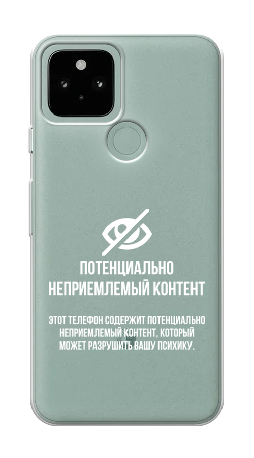 

Чехол Awog на Google Pixel 5 "Неприемлемый контент", Разноцветный, 270750-6