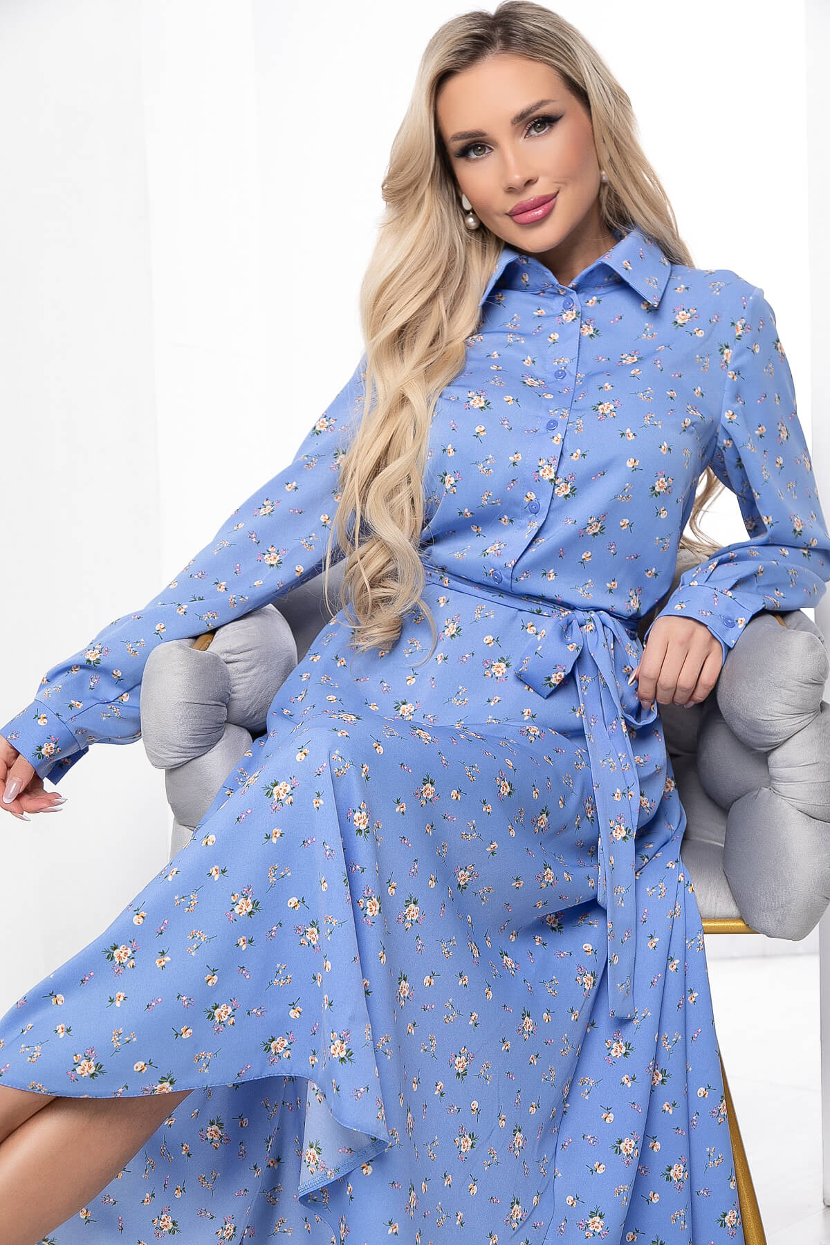 Платье женское LT Collection Арвен голубое 46 RU