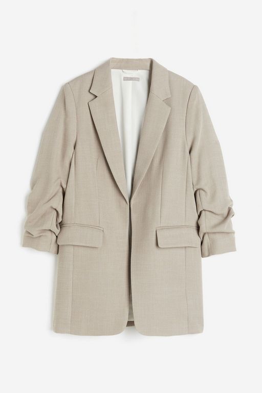 

Блейзер женский H&M 1036121 бежевый S, 1036121