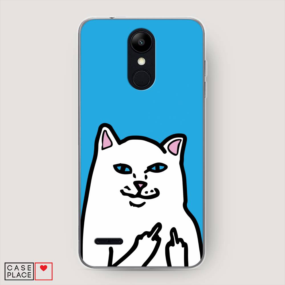 

Чехол Awog на LG K9 (K8 2018) "Кот жесть", Белый;голубой;черный, 83750-9