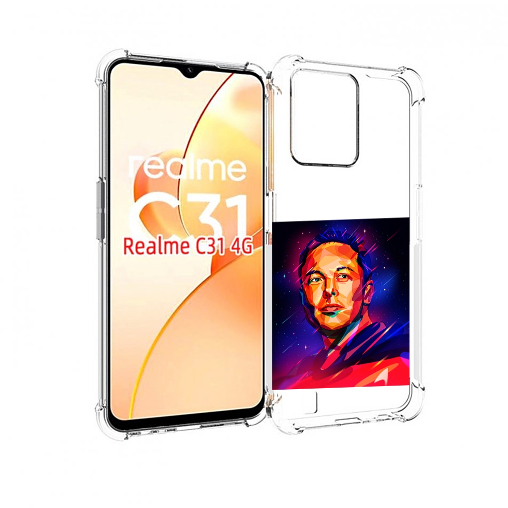 

Чехол MyPads Илон-Маск для OPPO Realme C31, Прозрачный, Tocco