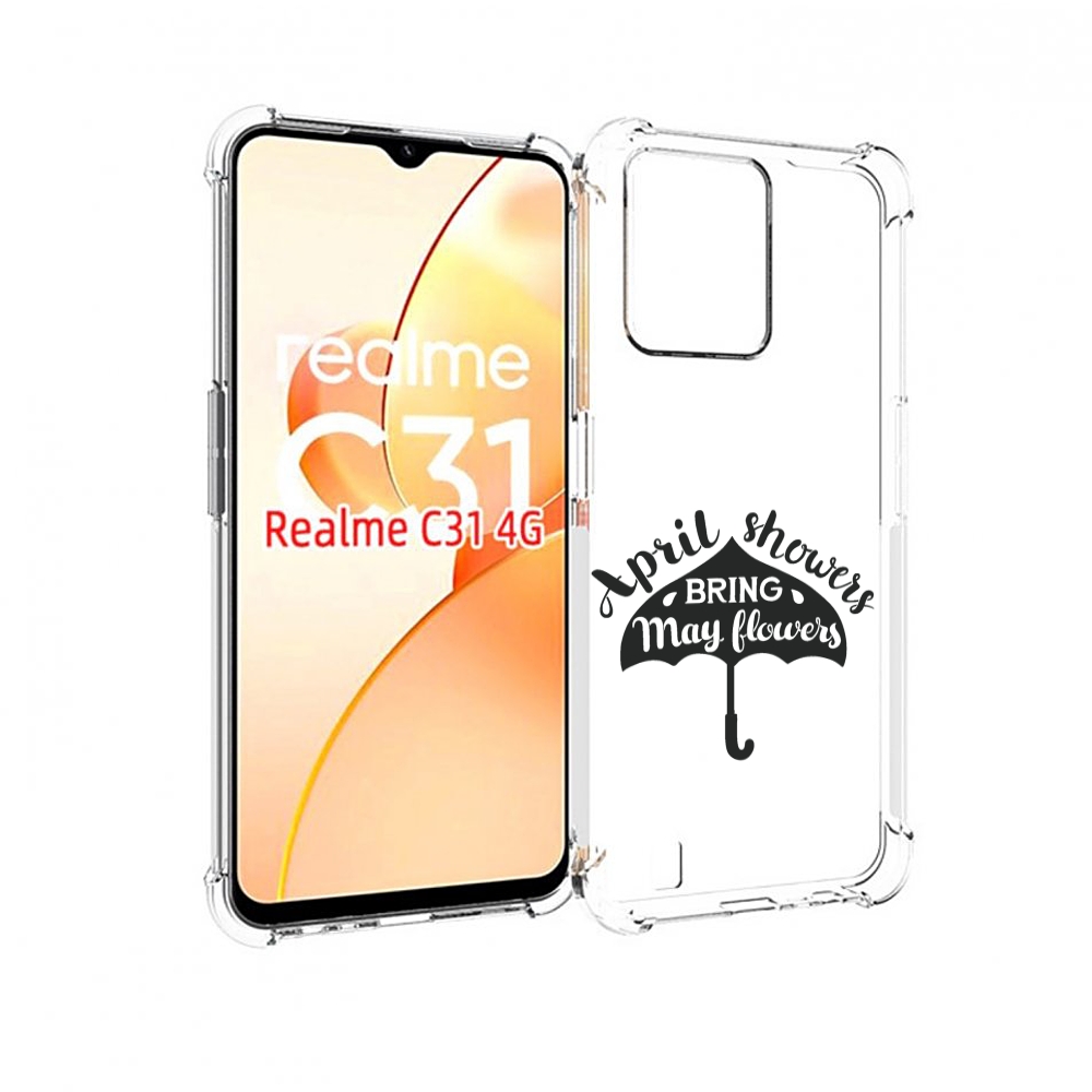 

Чехол MyPads Зонтик для OPPO Realme C31, Прозрачный, Tocco