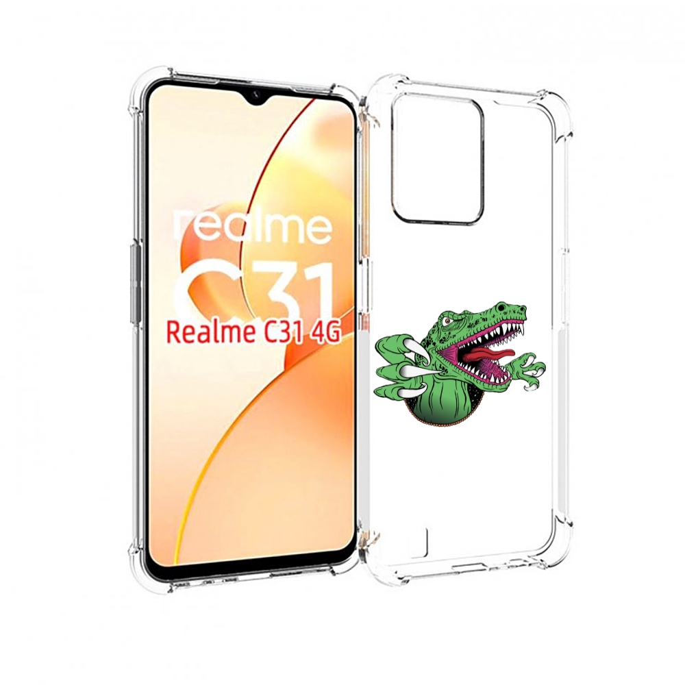

Чехол MyPads Динозавр для OPPO Realme C31, Прозрачный, Tocco