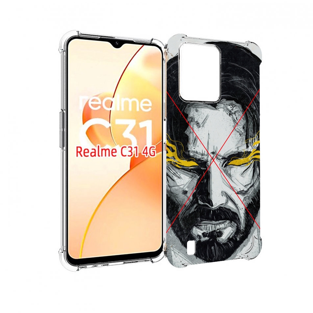 

Чехол MyPads Джон-Уик для OPPO Realme C31, Прозрачный, Tocco
