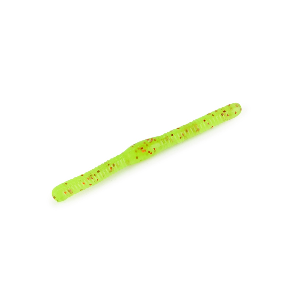 

Силиконовая приманка Area Worm 50 мм, green chili, 10 шт., Зеленый;желтый;черный