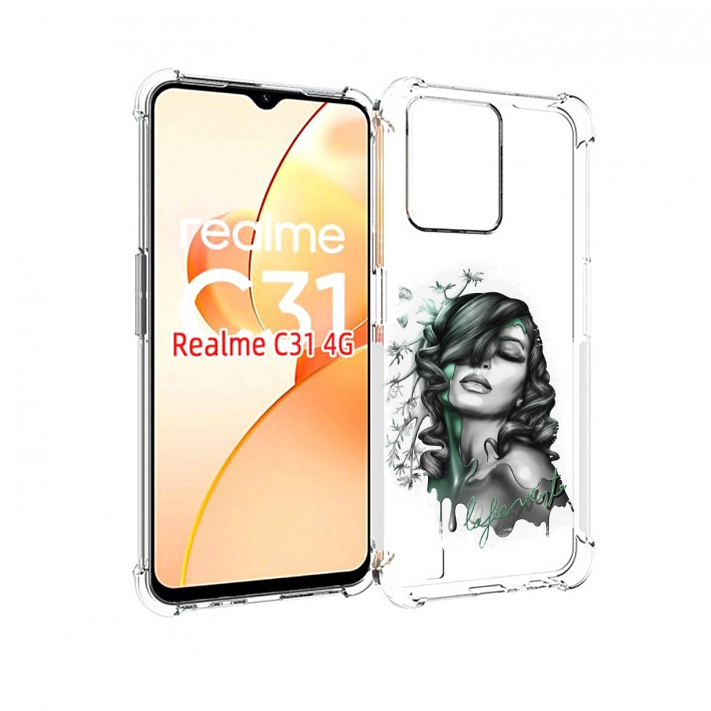 

Чехол MyPads Девушка 2 для OPPO Realme C31, Прозрачный, Tocco