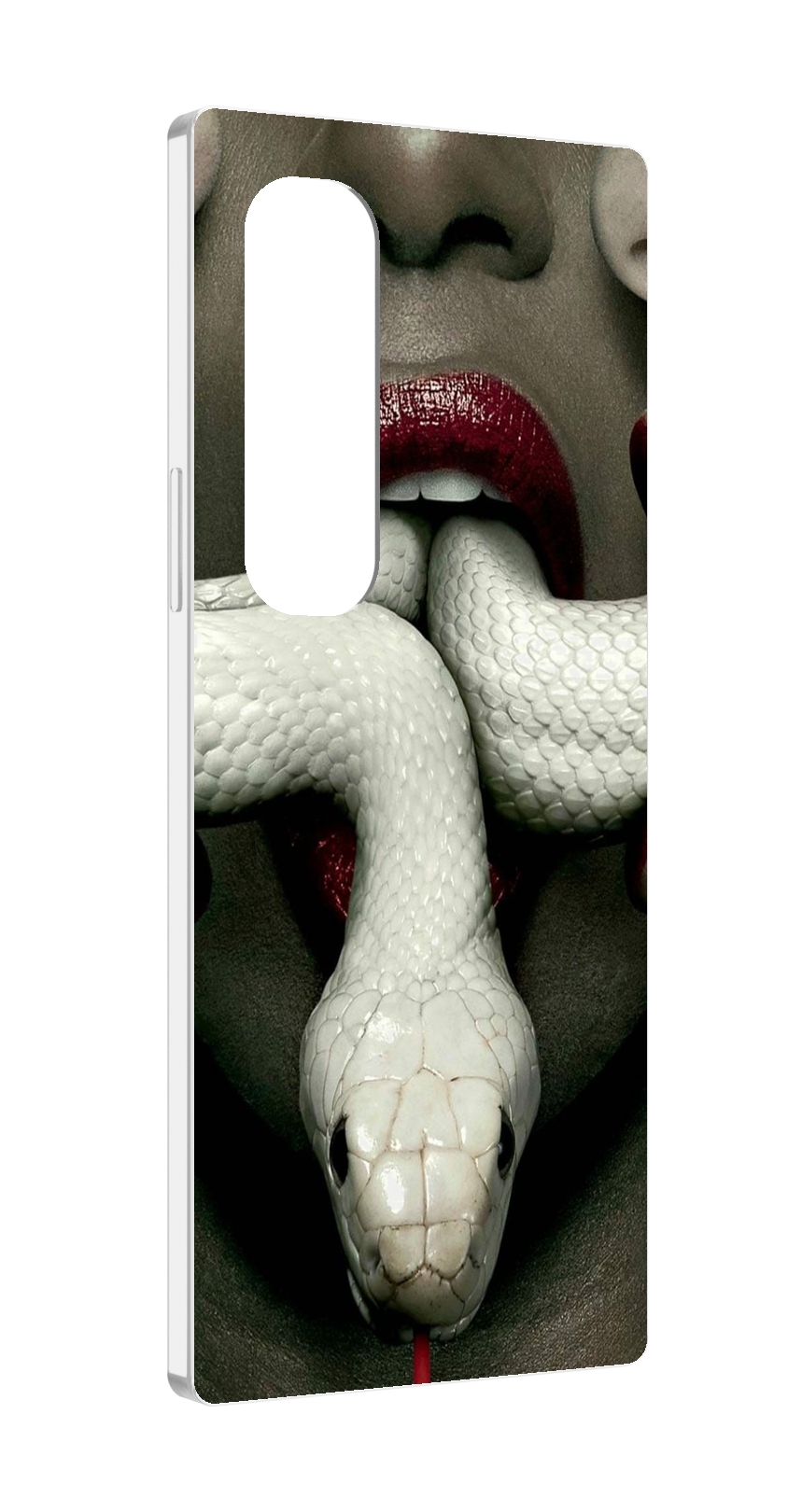 

Чехол MyPads белая-змея для Samsung Galaxy Z Fold 4 (SM-F936), Прозрачный, Tocco
