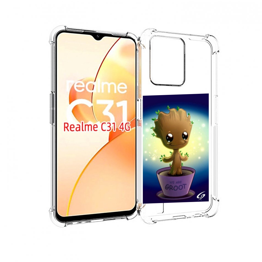 

Чехол MyPads Грут для OPPO Realme C31, Прозрачный, Tocco