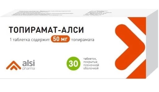 Топирамат-АЛСИ, таблетки  50 мг, 30 шт.