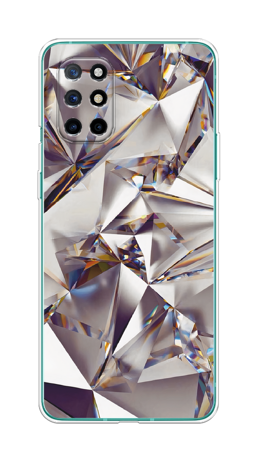 

Чехол Awog на OnePlus 8T / ВанПлас 8T "Бриллианты", Серебристый;бежевый, 151150-7