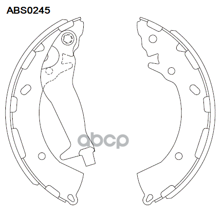 Тормозные колодки ALLIED NIPPON задние барабанные ABS0245