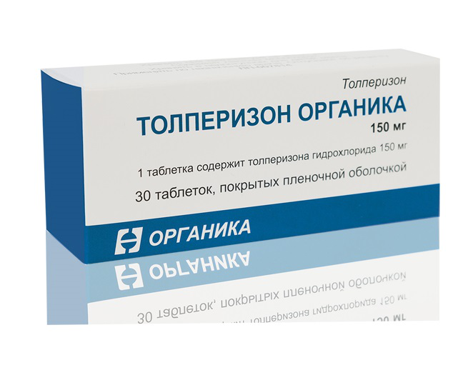Толперизон Органика табл п/о плен 150 мг х30