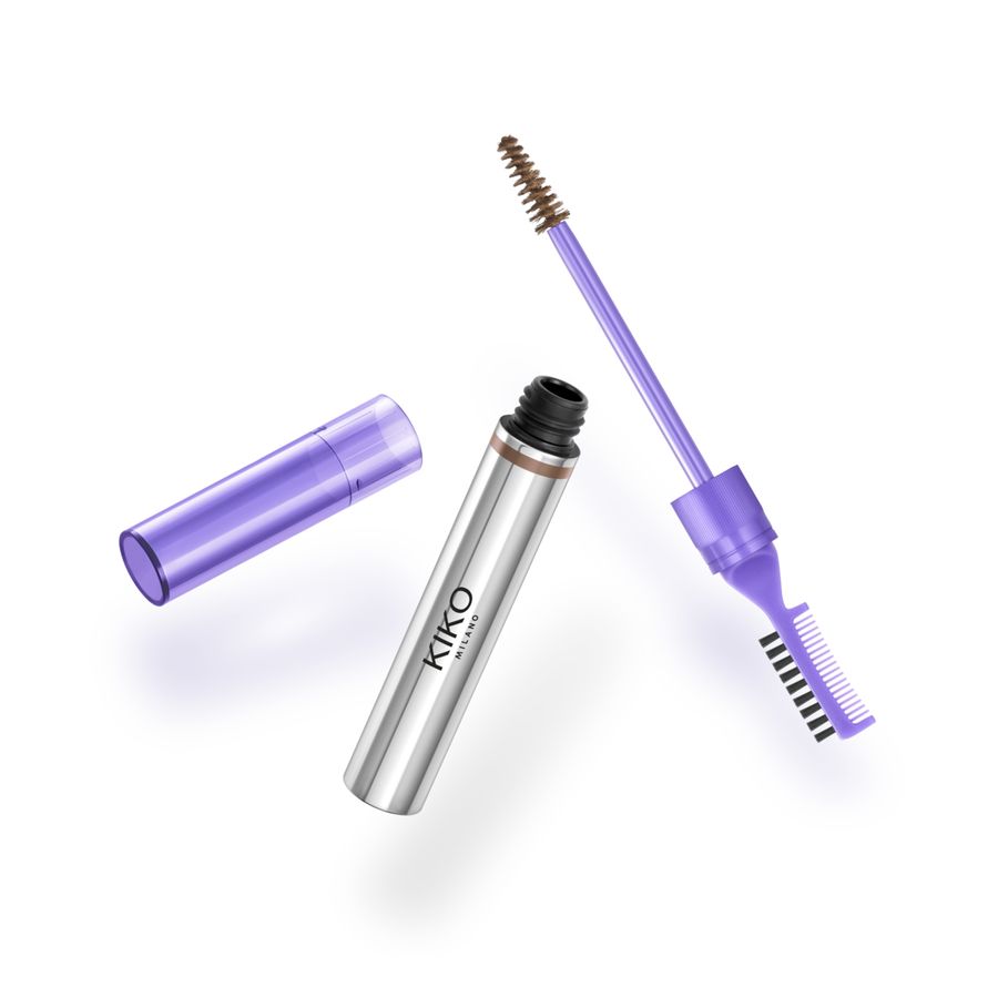 

Тушь для бровей Kiko Milano Crazy '90s comb and define eyebrow mascara № 02 Light brunette, Коричневый, CRAZY '90S COMB AND DEFINE EYEBROW MASCARA/ЯРКИЕ 90е - ТУШЬ ДЛЯ БРОВЕЙ