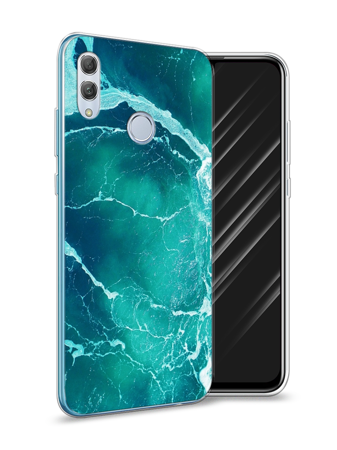 

Чехол Awog на Huawei P Smart 2019 "Изумрудный океан", Голубой;синий, 67250-4