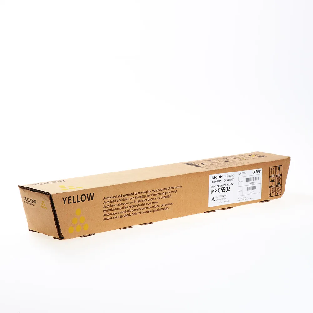 

Картридж для лазерного принтера Ricoh MP C5502E желтый, оригинальный, MP C5502E