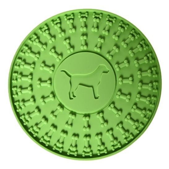 

Миска-лизалка для животных Homepet Silver Series зеленая 15х15х0,6 см, Зеленый