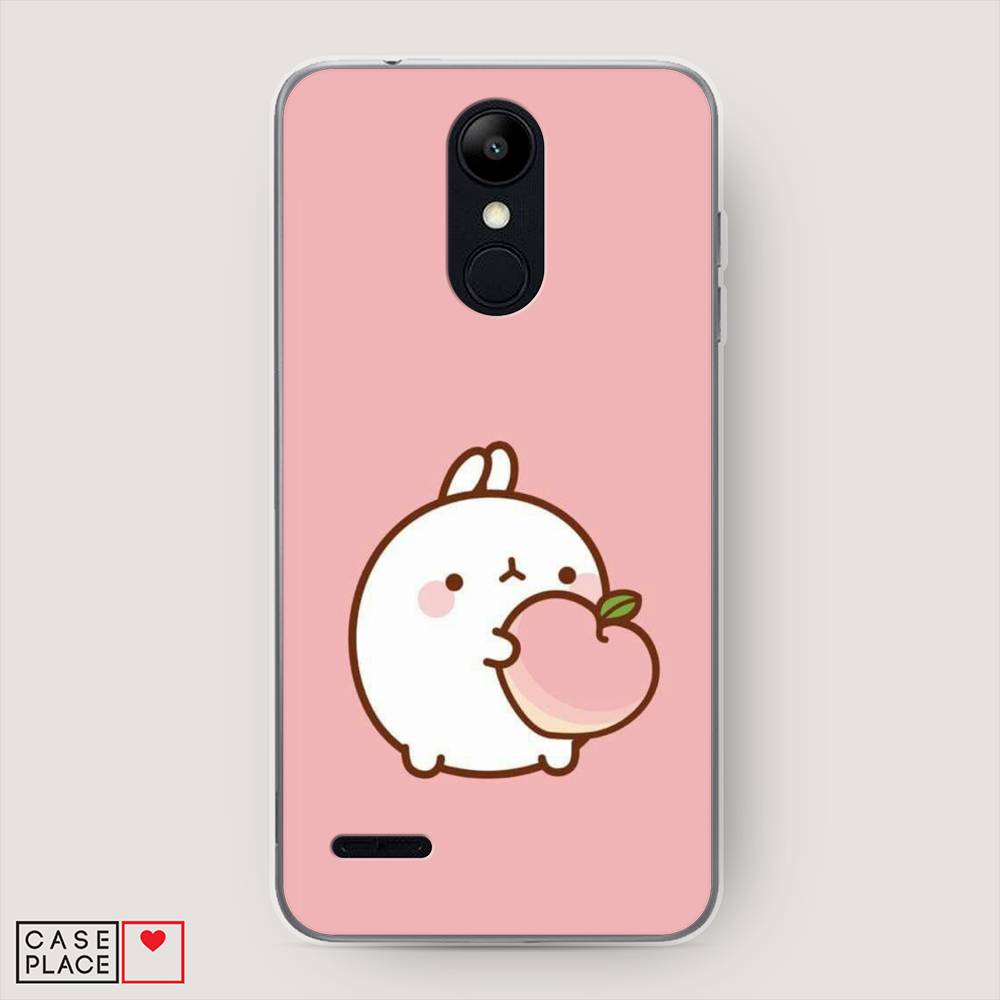 

Чехол Awog на LG K9 (K8 2018) "Кролик с персиком", Розовый;бежевый, 83750-1