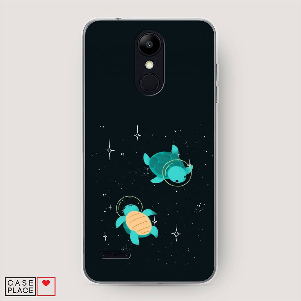 

Чехол Awog на LG K9 (K8 2018) "Черепашки космонавты", Черный;синий, 83750-4