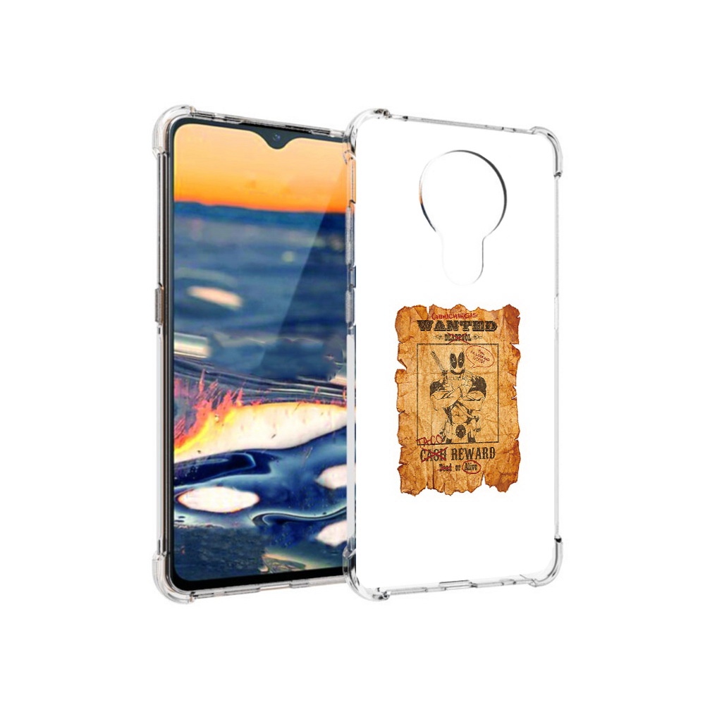 

Чехол MyPads Tocco для Nokia 5.3 дедпул (PT227052.106.317), Прозрачный, Tocco