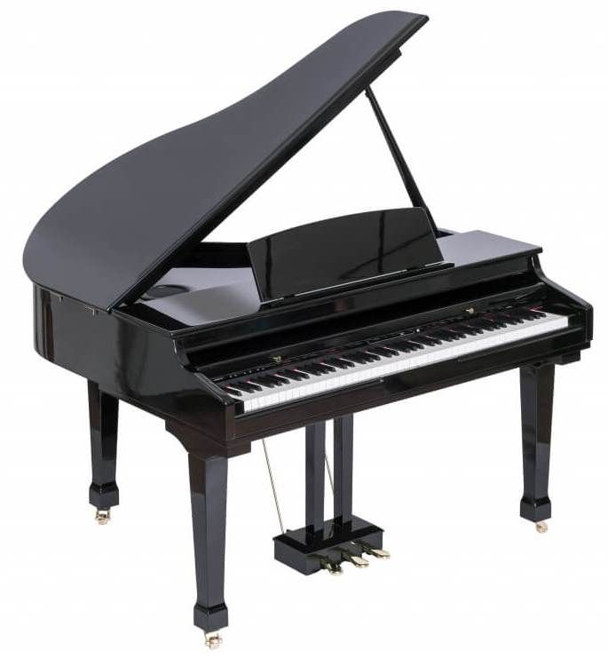 Цифровой рояль, с автоаккомпанементом, черный (2 коробки), Orla Grand-500-BLACK
