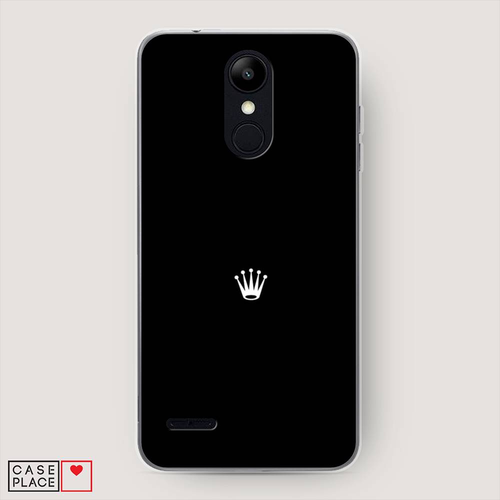 фото Чехол awog "белая корона на черном фоне" для lg k9 (k8 2018)