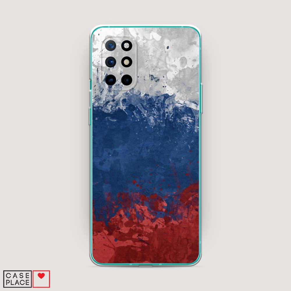 фото Чехол awog "флаг россии неровный" для oneplus 8t