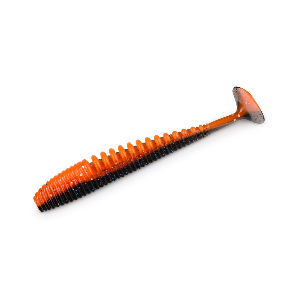 

Силиконовая приманка Amazon 88 мм, black orange belly, 5 шт., Зеленый;желтый;черный