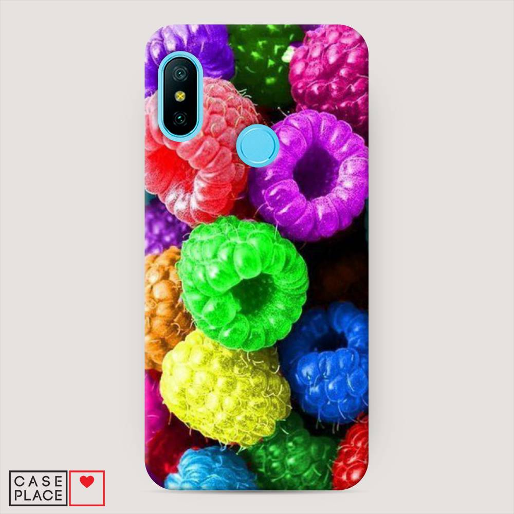 

Пластиковый чехол "Разноцветная малина" на Xiaomi Redmi 6 Plus, 33920-7