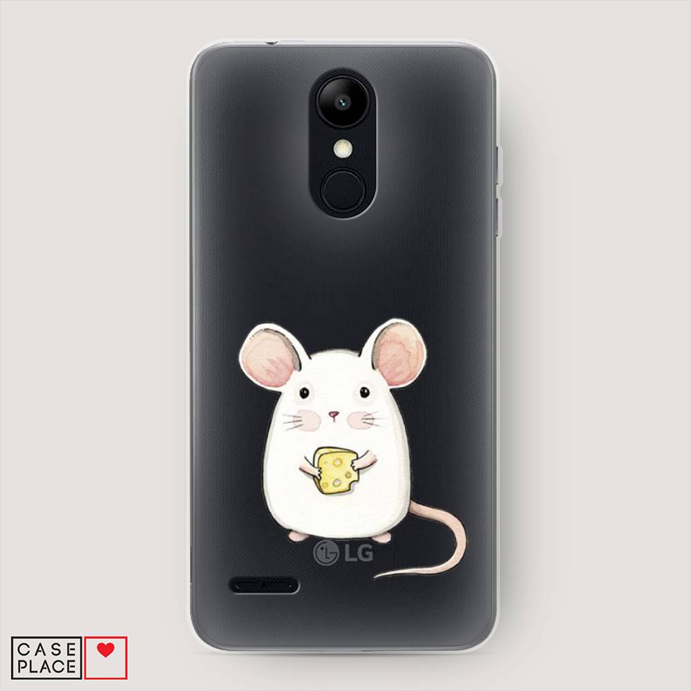 

Чехол Awog на LG K9 (K8 2018) "Мышка", Белый;розовый;прозрачный, 83750-1
