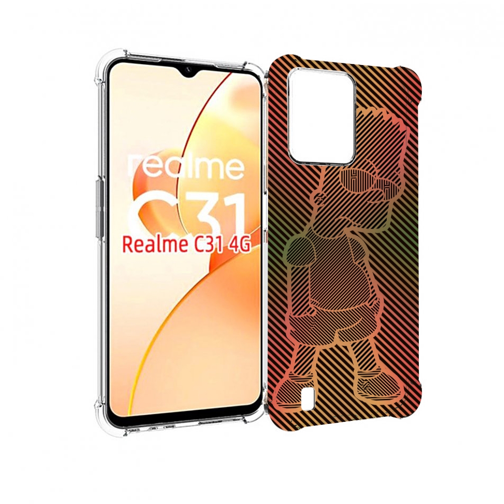 

Чехол MyPads Графический-Барт-Симпсон для OPPO Realme C31, Прозрачный, Tocco