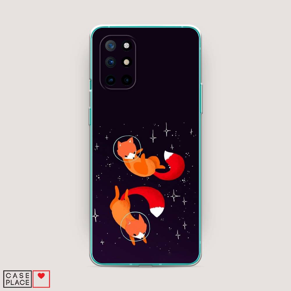 

Чехол Awog на OnePlus 8T / ВанПлас 8T "Лисы космонавты", Оранжевый, 151150-4