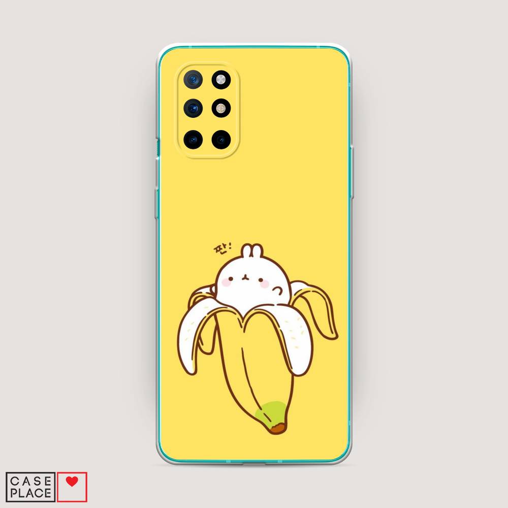 

Чехол Awog на OnePlus 8T / ВанПлас 8T "Зайчик-бананчик", Желтый;белый, 151150-2