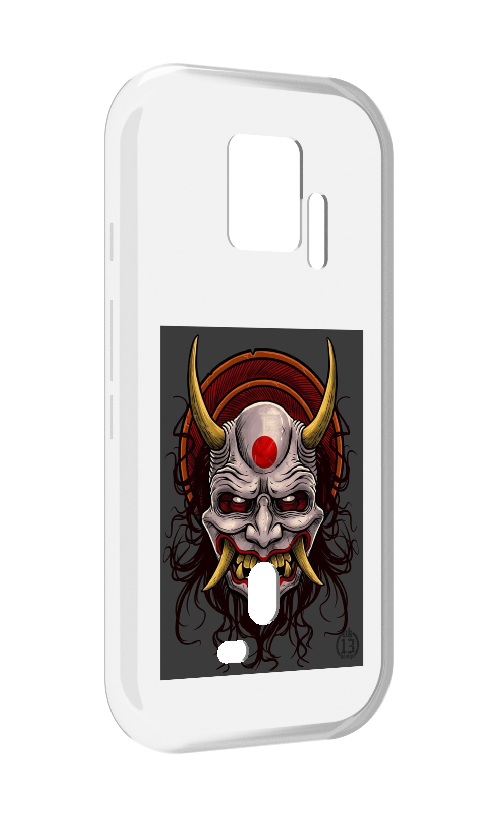 Чехол MyPads маска с клыками и рогами для ZTE Nubia Red Magic 7S Pro