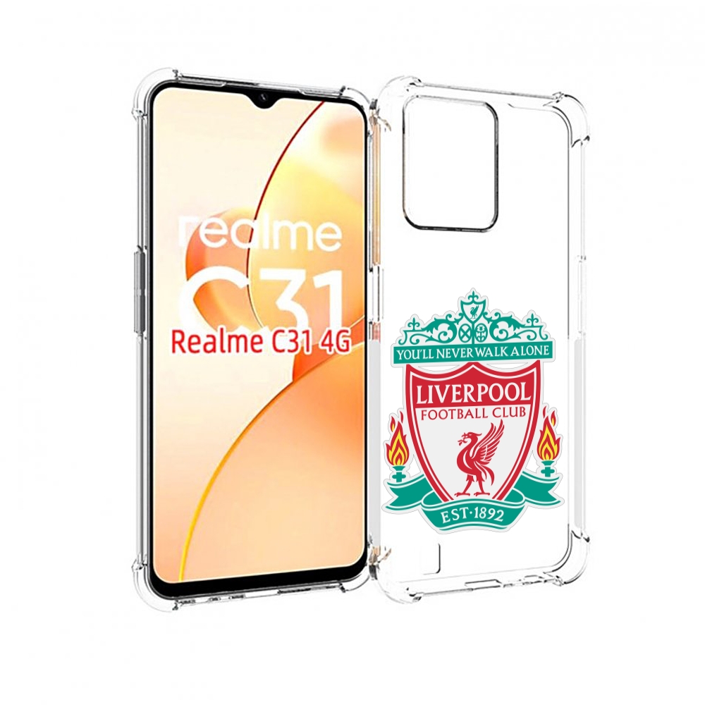 

Чехол MyPads Герб-Ливерпуля для OPPO Realme C31, Прозрачный, Tocco