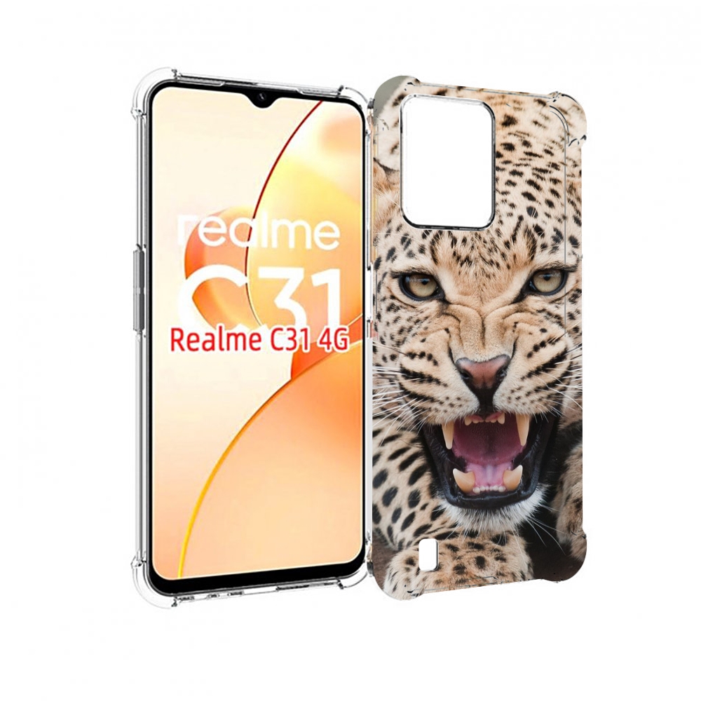 

Чехол MyPads Гепард-красивый мужской для OPPO Realme C31, Прозрачный, Tocco