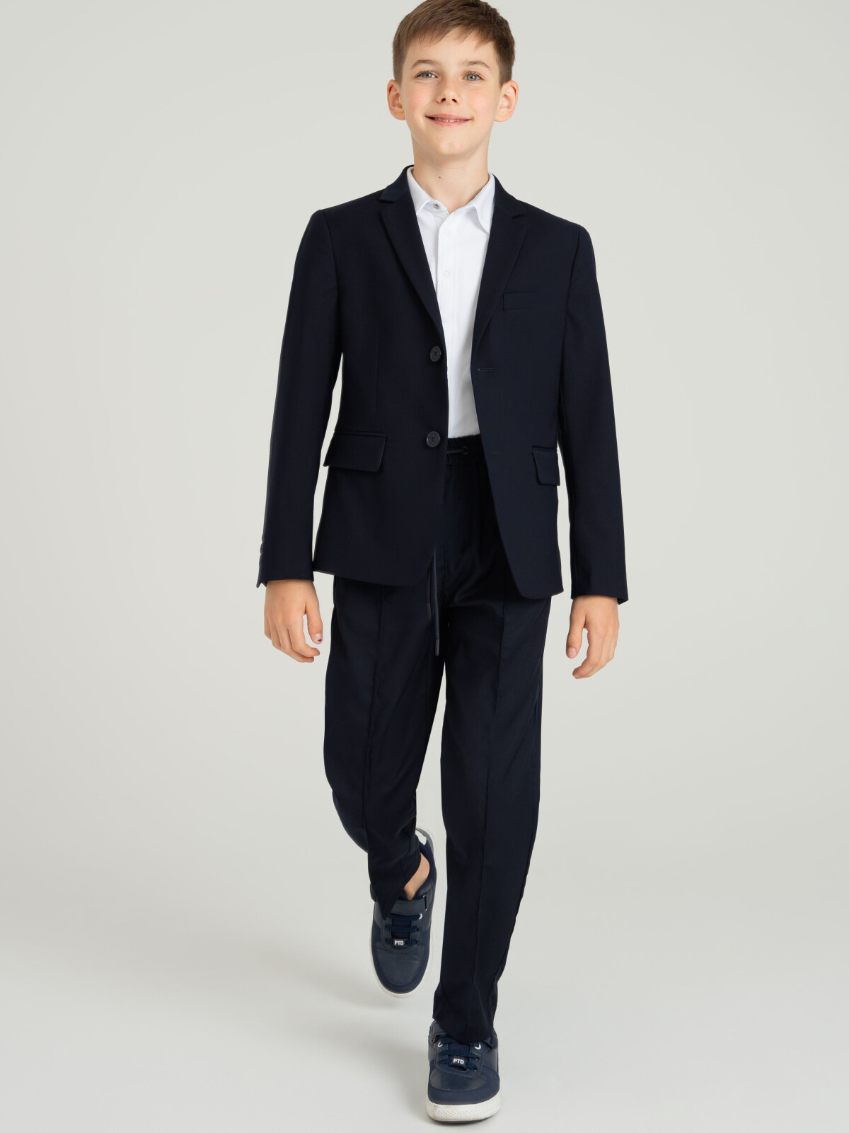 

Костюм текстильный для мальчиков PlayToday: брюки, пиджак, тёмно-синий, 164, 22317143