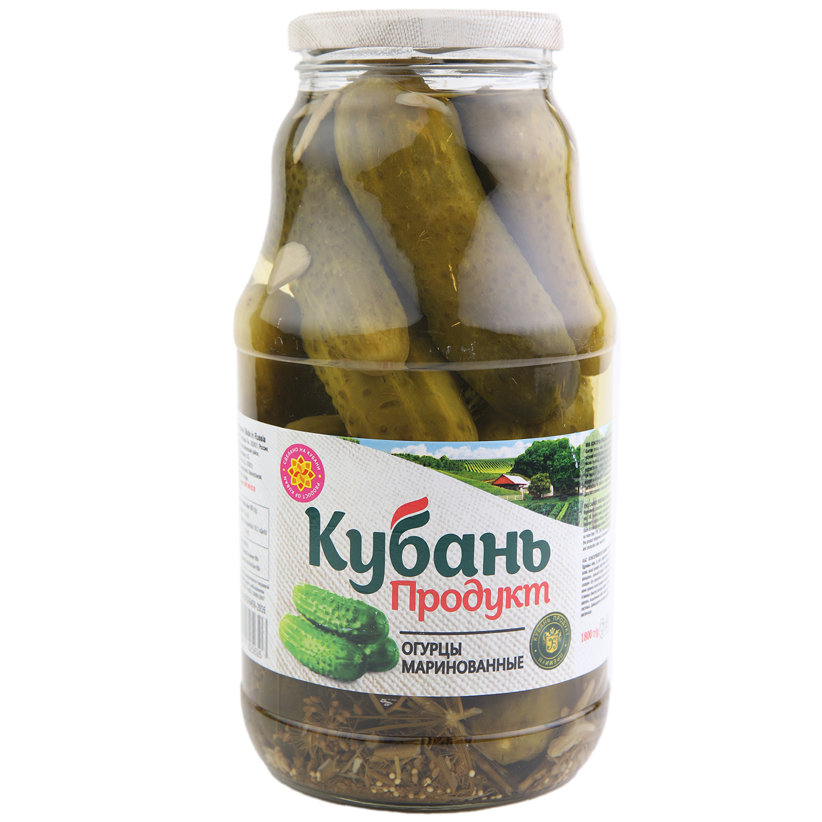 фото Огурцы кубань продукт маринованные 1,8 кг