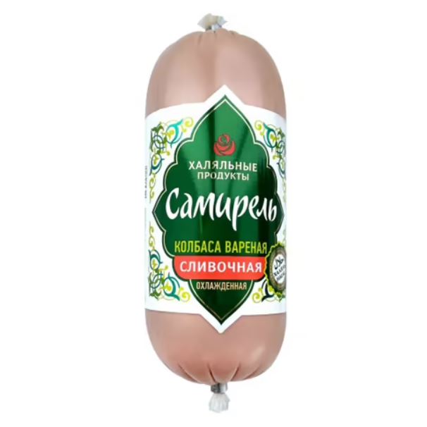 

Колбаса вареная Самирель Сливочная Халяль 450 г