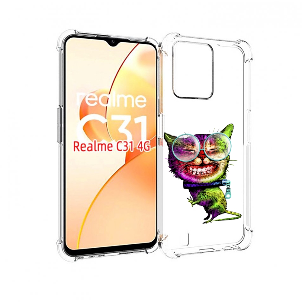 

Чехол MyPads Веселый кот для OPPO Realme C31, Прозрачный, Tocco