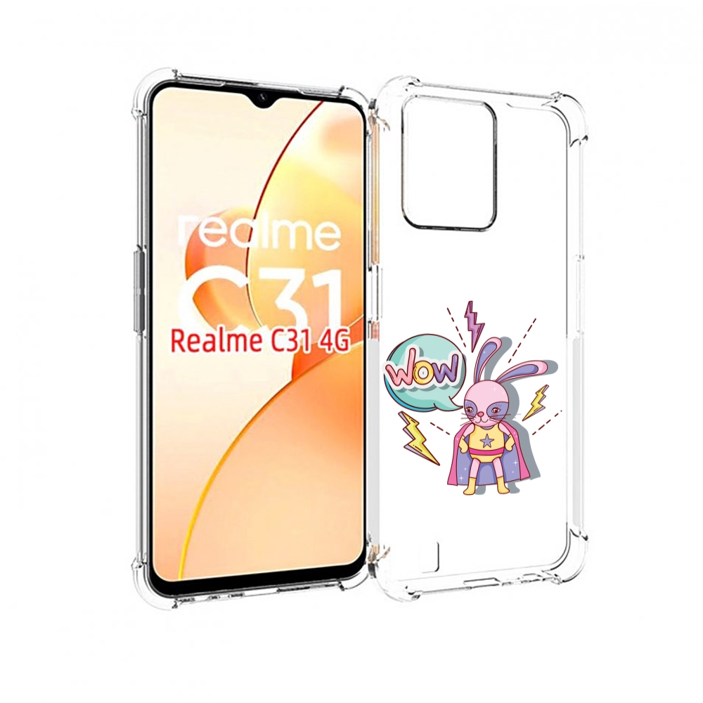 

Чехол MyPads Вау для OPPO Realme C31, Прозрачный, Tocco